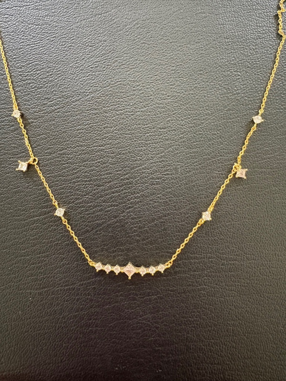 Delicate Crystal and Gold Necklace- Girls Crew - Picture 2 of 3
